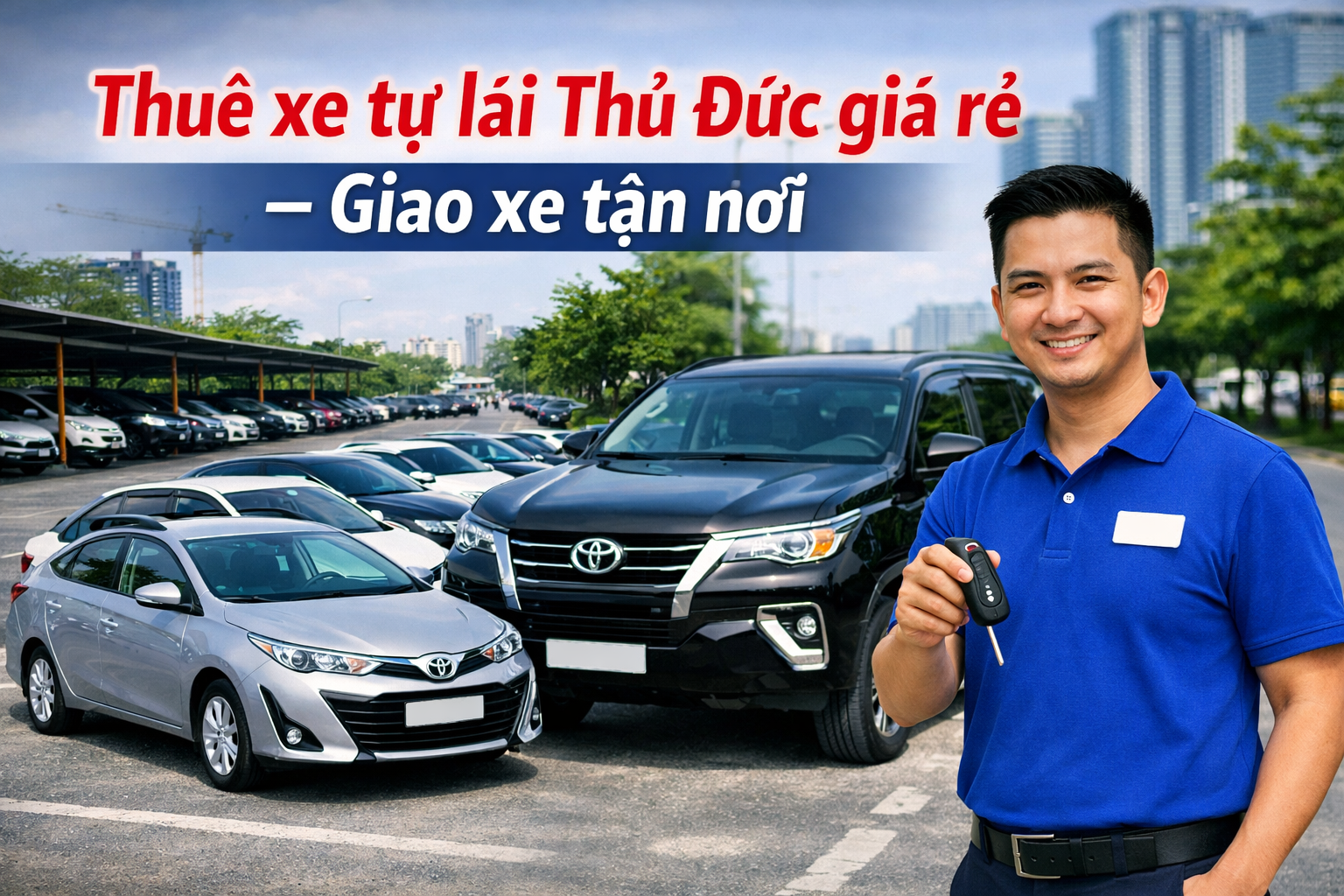 Cho thuê xe tự lái Quận 9 - xe đẹp, giá tốt, nhận xe nhanh